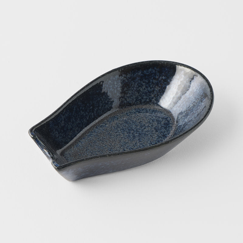 Spoon Rest Ramen Kanso Indigo Blue Glaze - Image 1