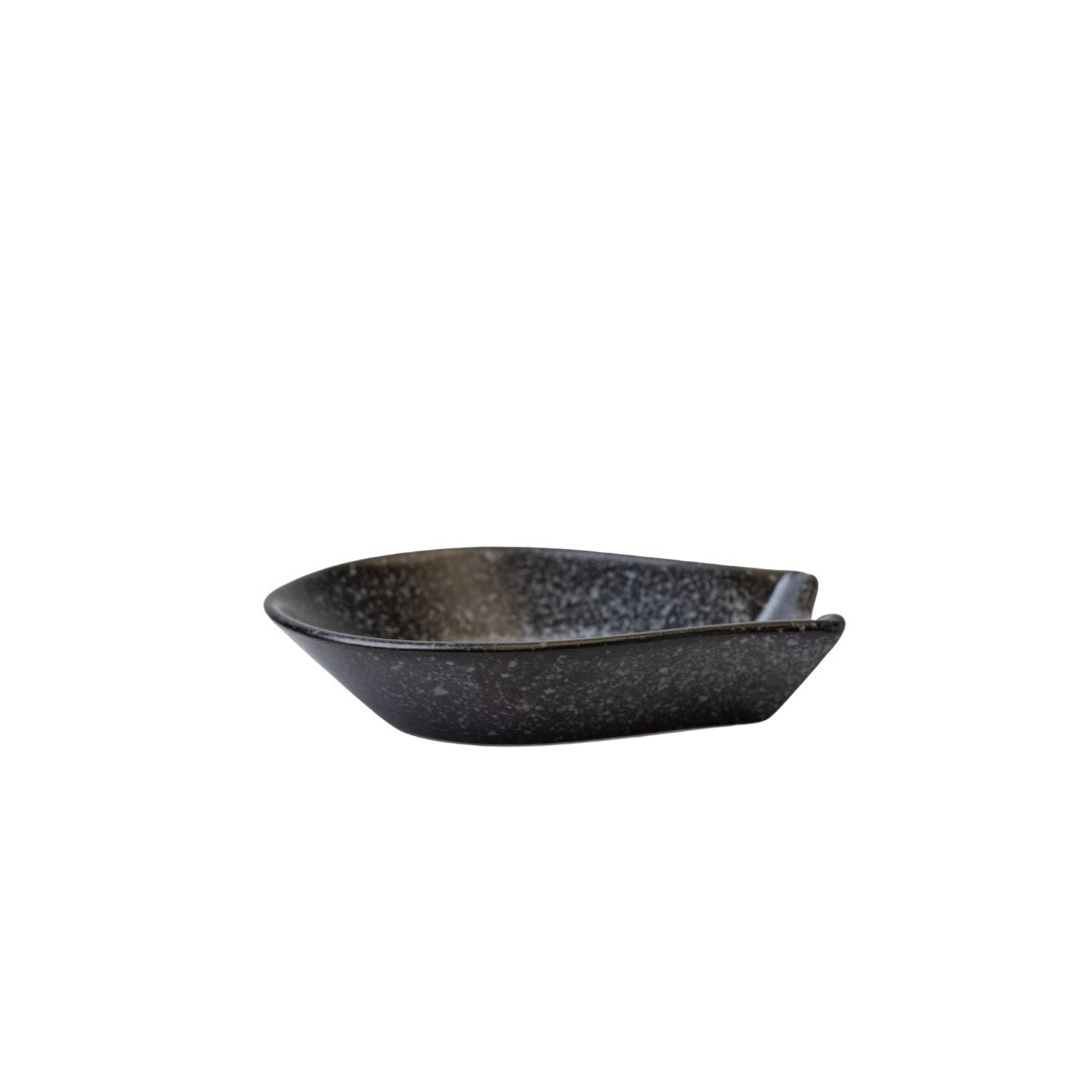 Spoon Rest Small Kanso Matte Black Glaze - Image 1