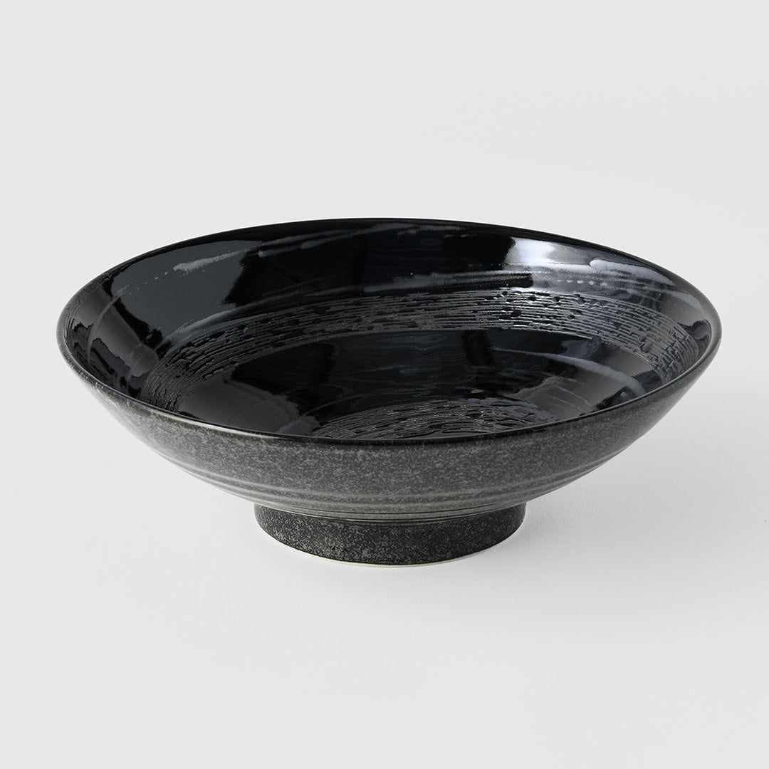 Ramen Bowl 24.5cm Gunmetal Swirl Glaze - Image 5