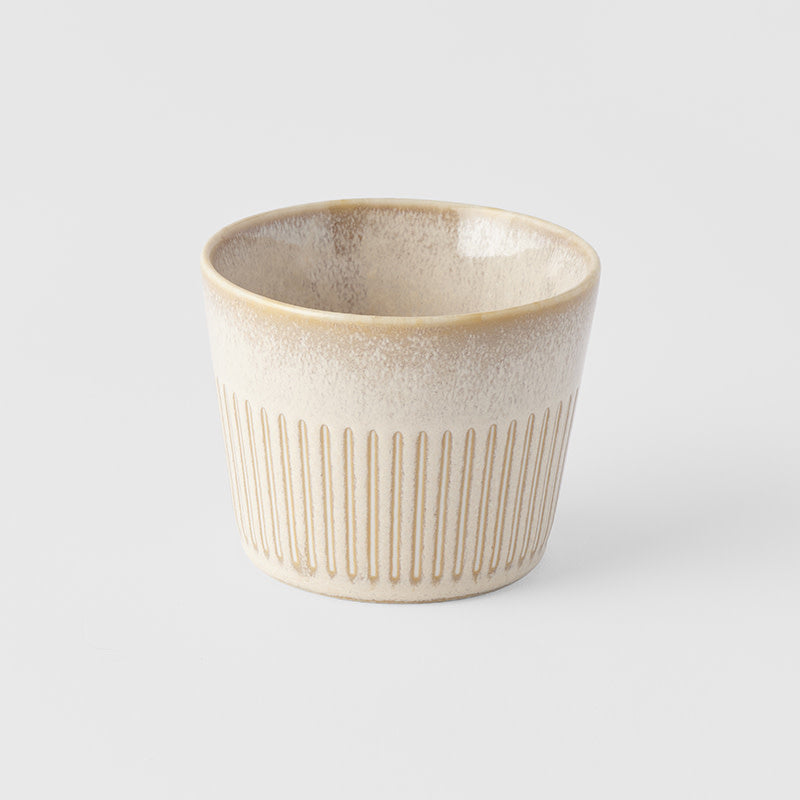 Cup Soba 175ml Ridged Alabaster Glaze - Image 1