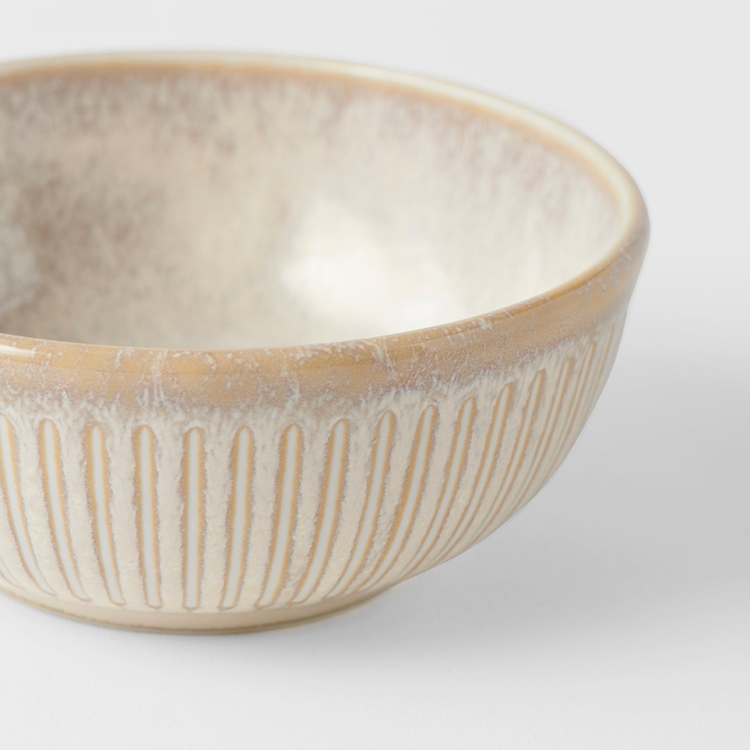 Ramekin Bowl 10cm Ridged Alabaster Glaze - Image 1
