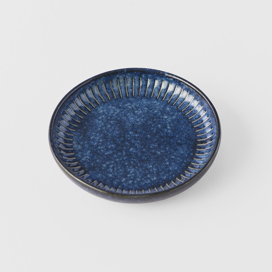 Sauce Dish 9cm Ridged Indigo Design - Image 2