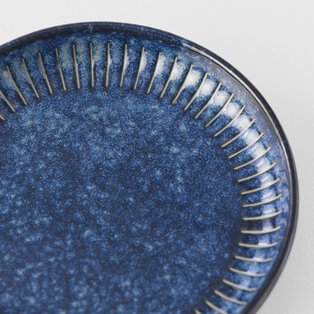 Sauce Dish 9cm Ridged Indigo Design - Image 3