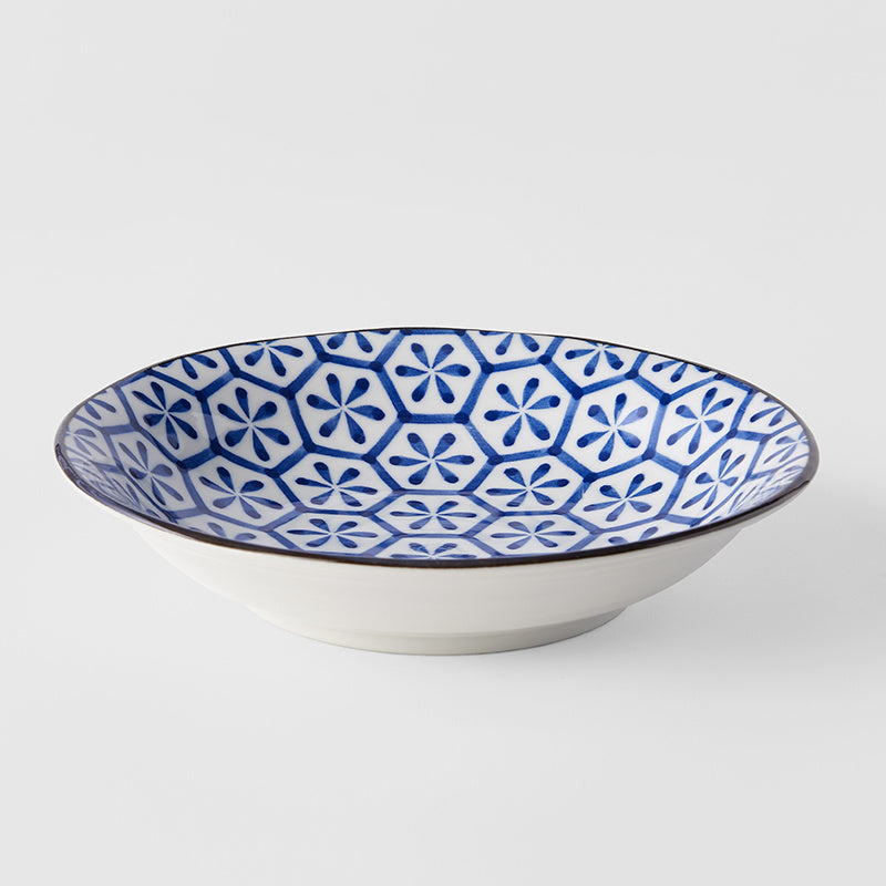 Pasta Bowl 20.5cm Flower Design - Image 1
