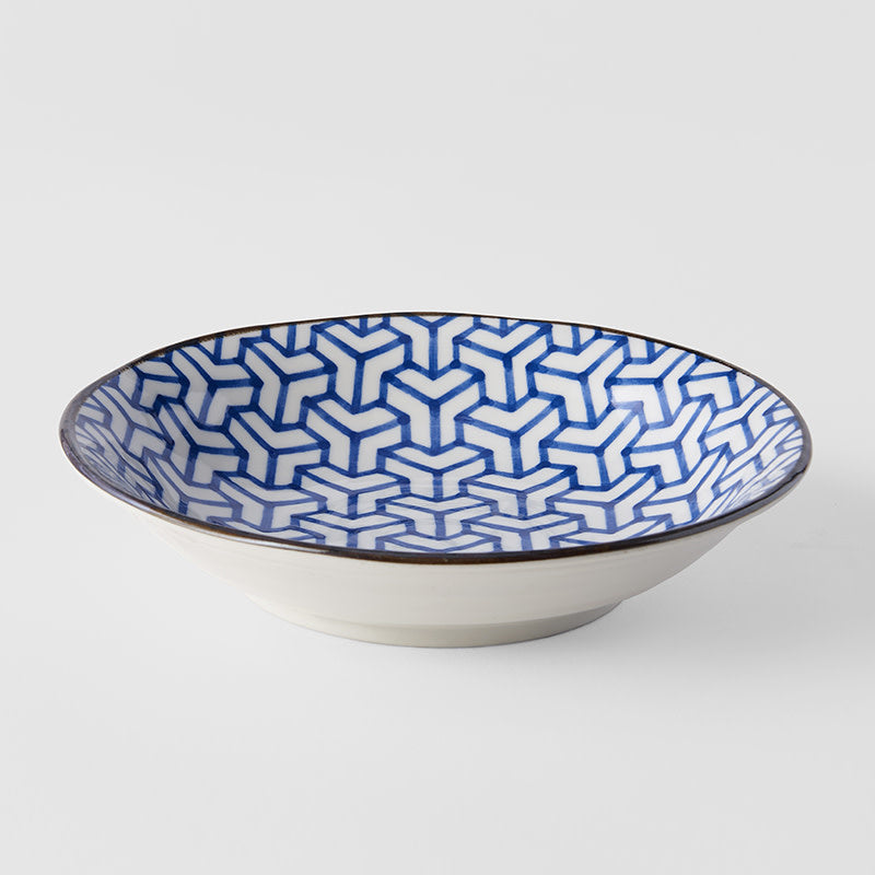 Pasta Bowl 20.5cm Herringbone Design - Image 1
