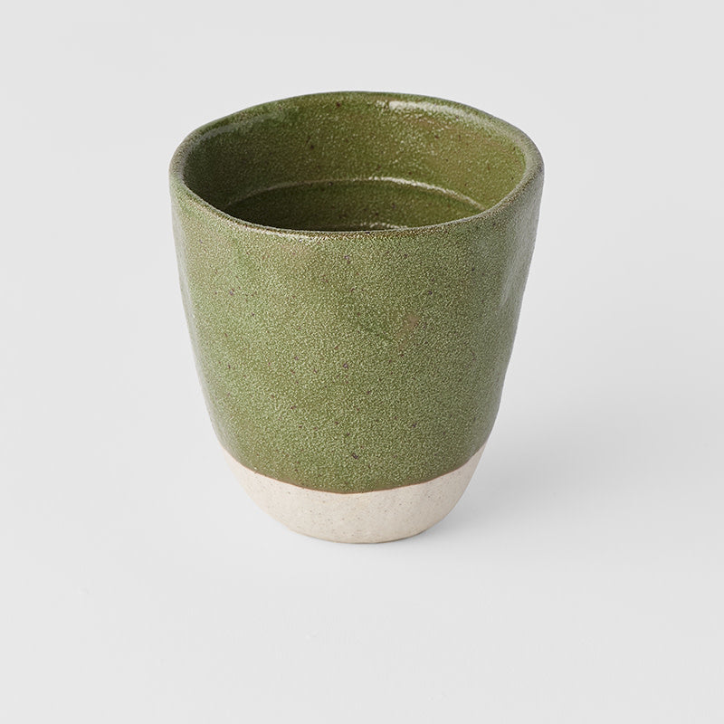 Lopsided Mug 275ml Matcha Green Glaze - Image 1