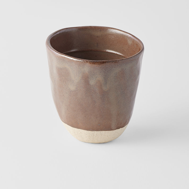 Lopsided Mug 275ml Kinoko Mushroom Grey Glaze - Image 1