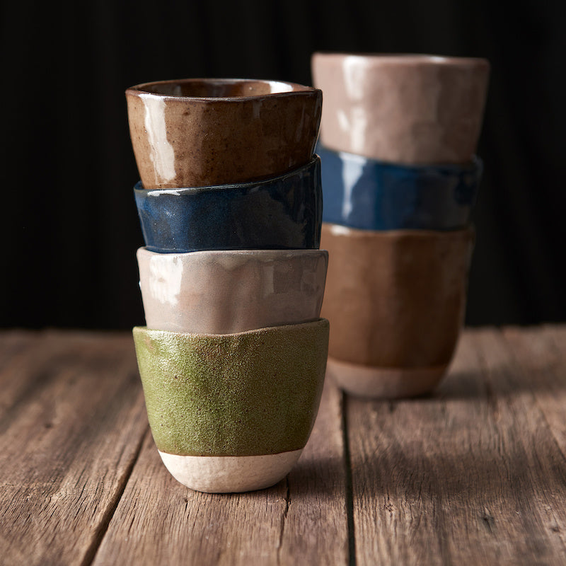 Lopsided Mug 275ml Kinoko Mushroom Grey Glaze - Image 4