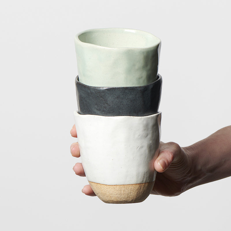 Lopsided Mug 275ml Kinoko Mushroom Grey Glaze - Image 5