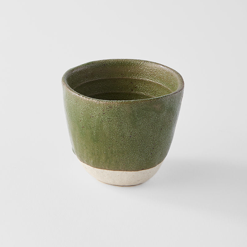 Lopsided Mug 200ml Matcha Green Glaze - Image 1