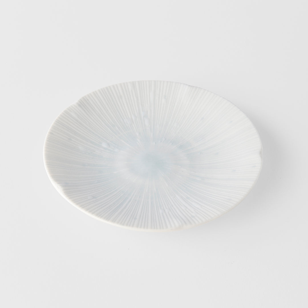 Tapas Plate 13cm Ice White Glaze - Image 1
