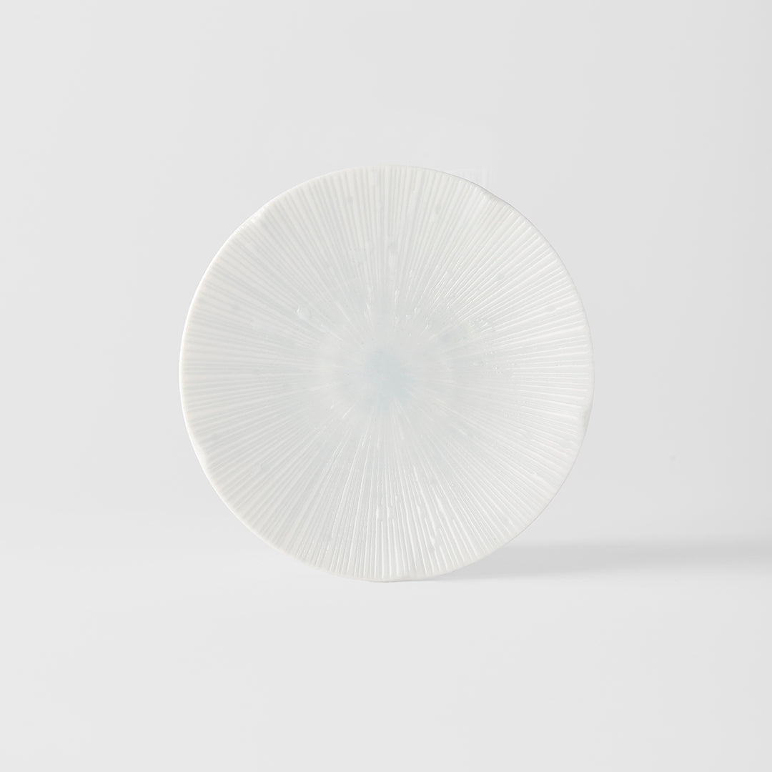 Tapas Plate 13cm Ice White Glaze - Image 2