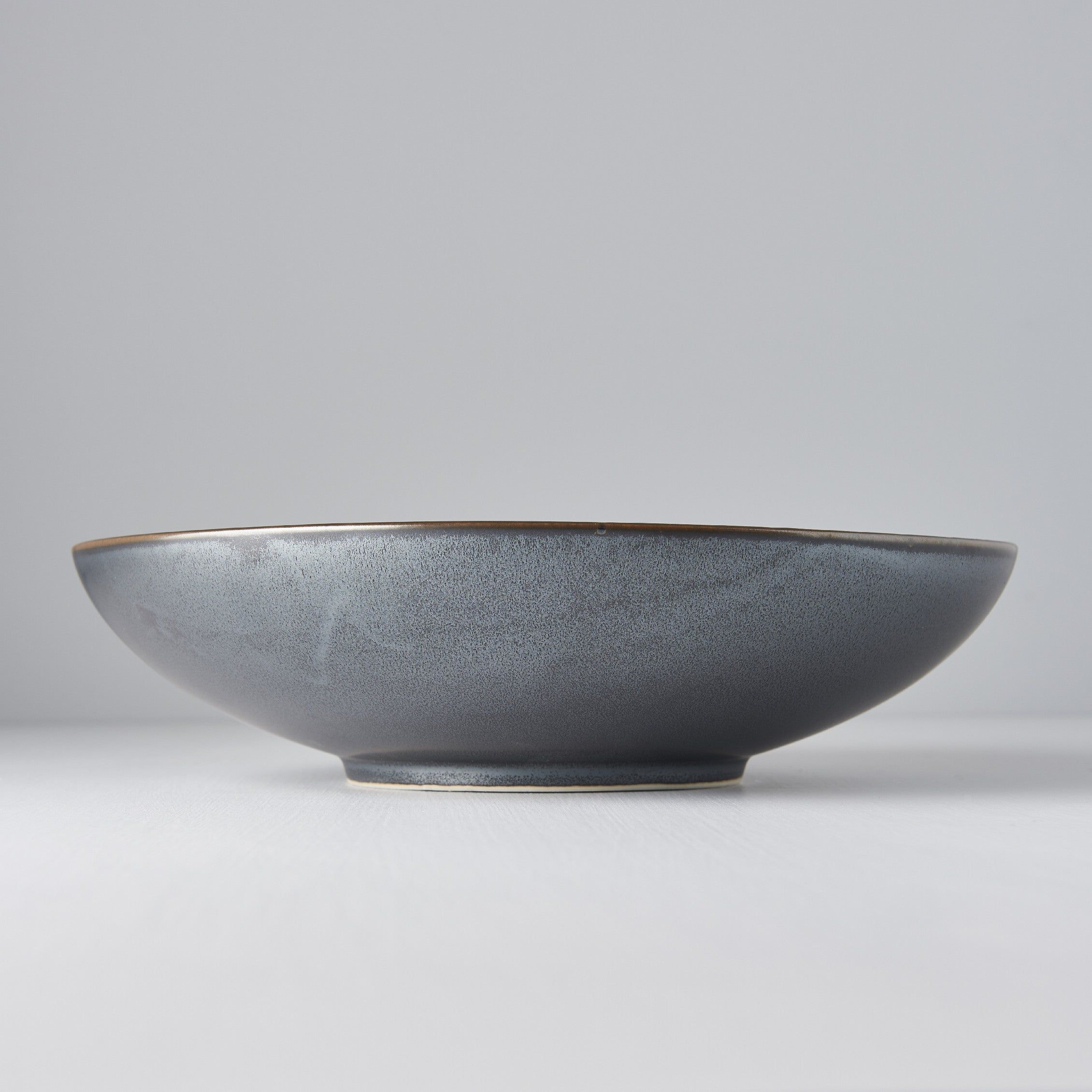 Serving Bowl 28cm Black Pearl Glaze - Image 4