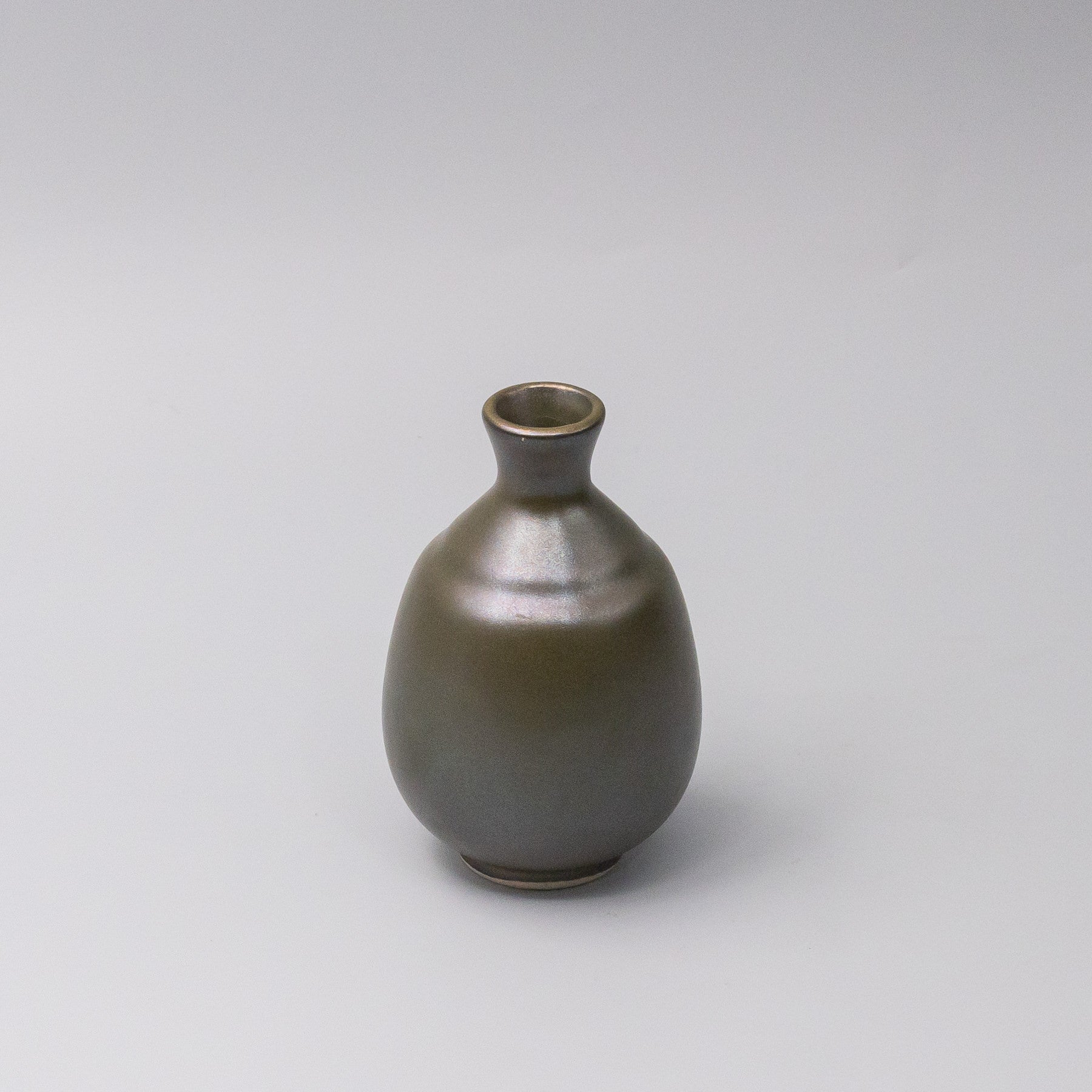 Sake Jug 8cm 275ml Olive Lustre Glaze - Image 1