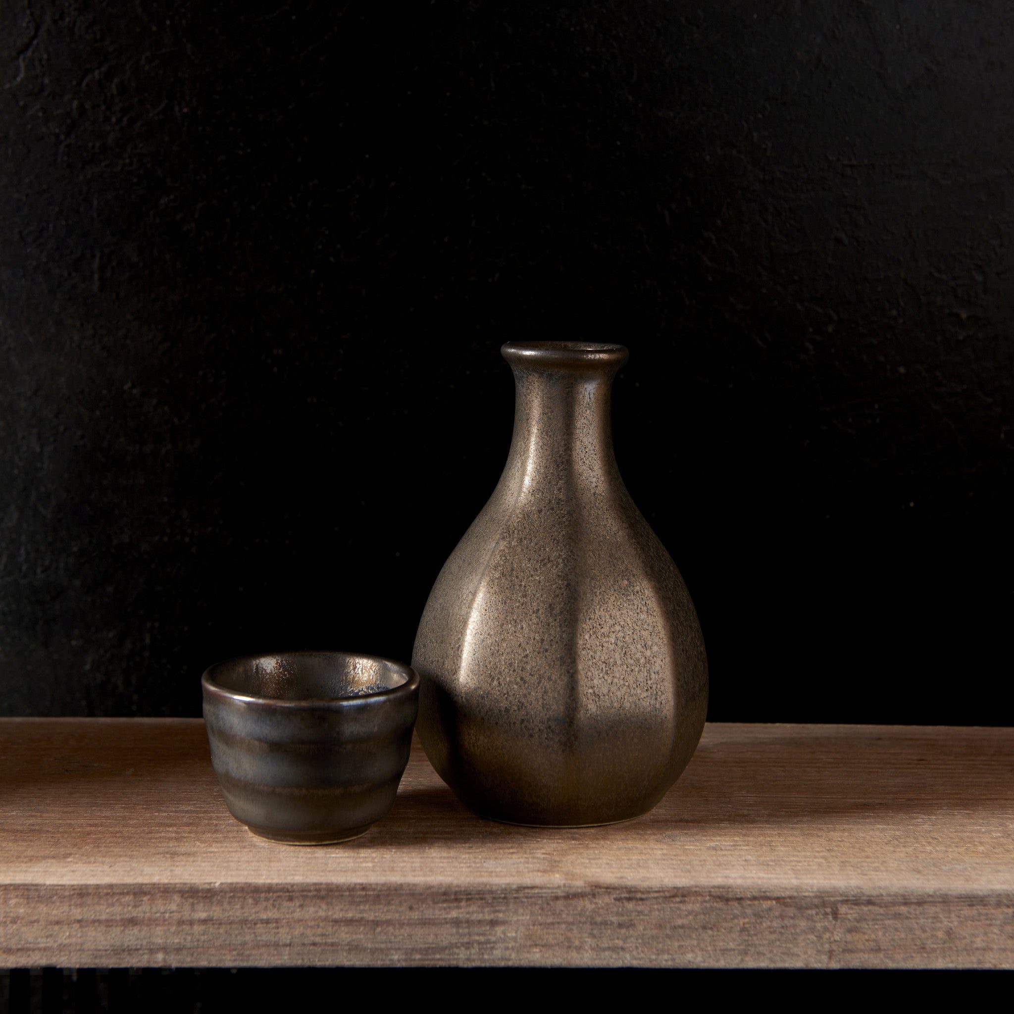Sake Jug 275ml Kin Copper Glaze - Image 4