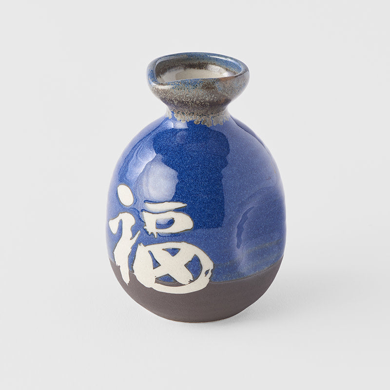Sake Jug Indigo Blue Glaze - Image 1