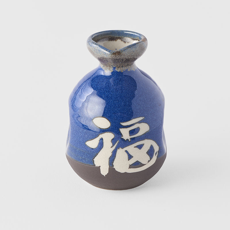 Sake Jug Indigo Blue Glaze - Image 2