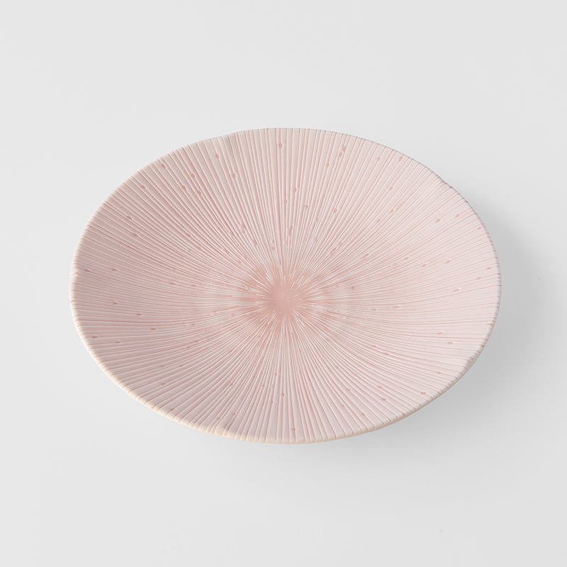 Dinner Plate 24.5cm Ice Pink Glaze - Image 1