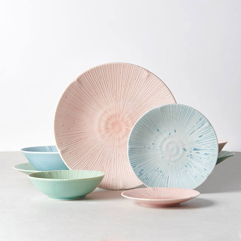 Dinner Plate 24.5cm Ice Pink Glaze - Image 5