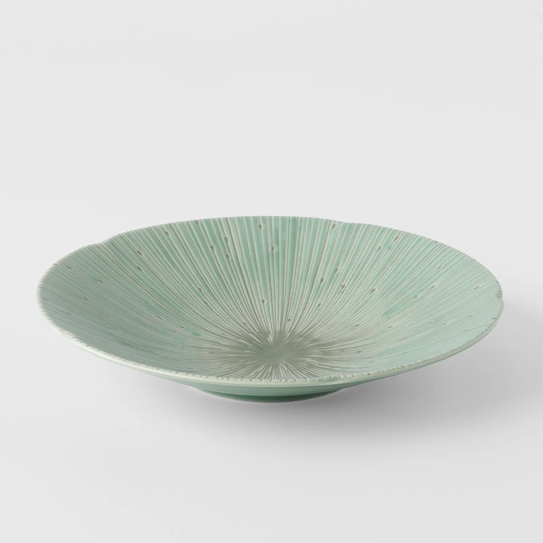 Pasta Bowl 22.5cm Ice Green Glaze - Image 1