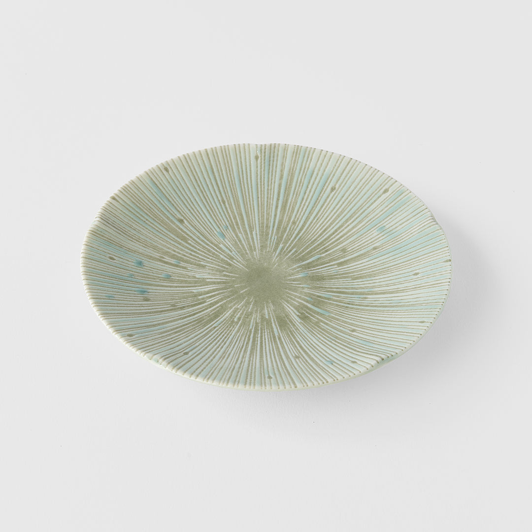 Tapas Plate 13cm Ice Green Glaze - Image 1
