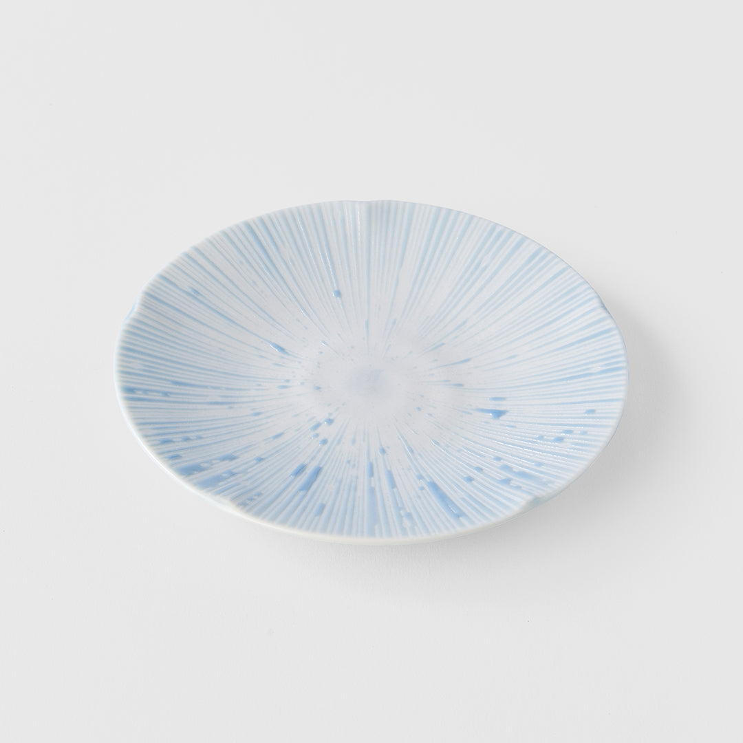Tapas Plate 13cm Ice Blue Glaze - Image 1