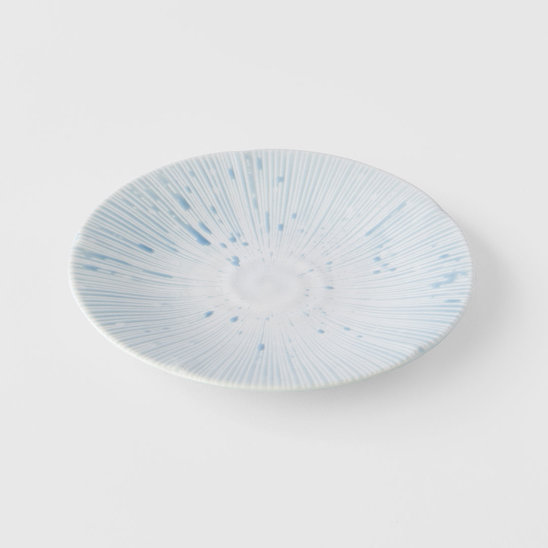 Tapas Plate 16.5cm Ice Blue Glaze - Image 1