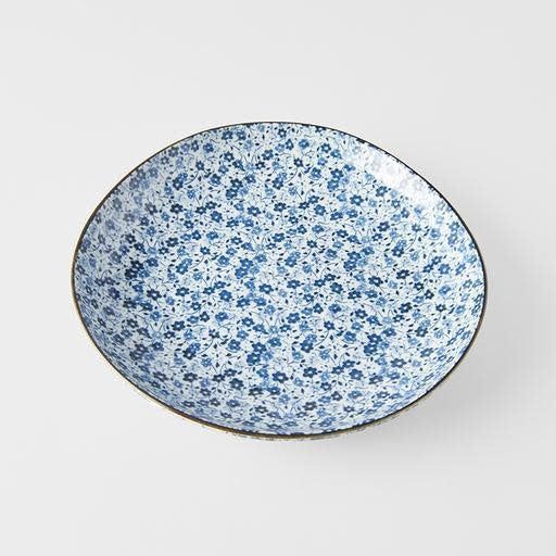 Dinner Plate 23cm Blue Daisy Glaze - Image 1
