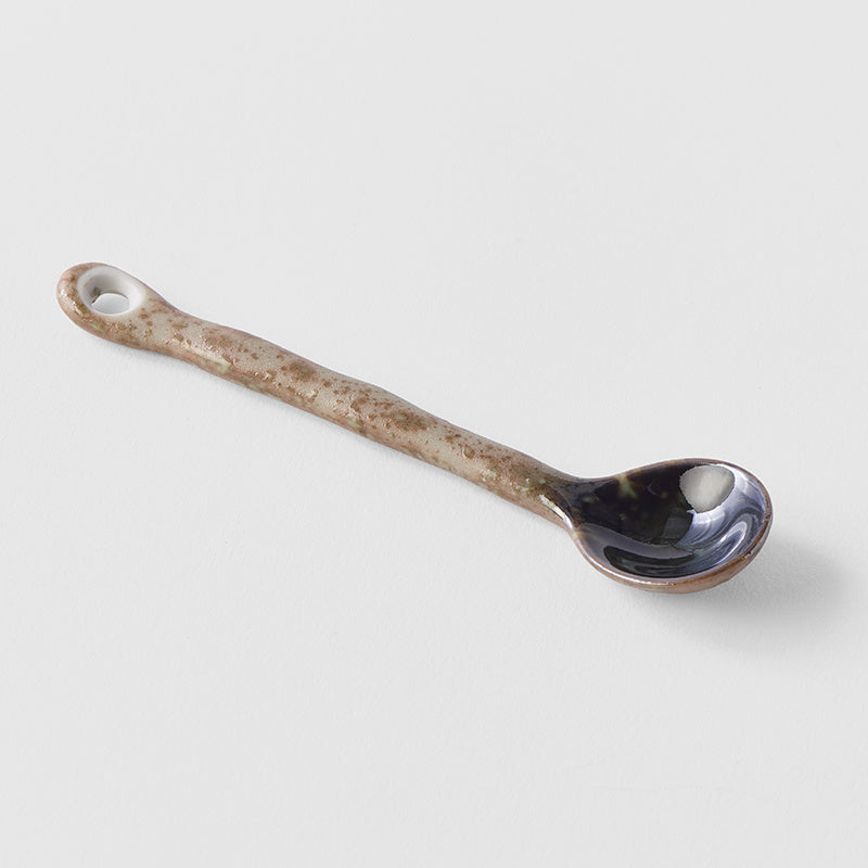 Spoon 12cm Crystal Green Glaze - Image 1