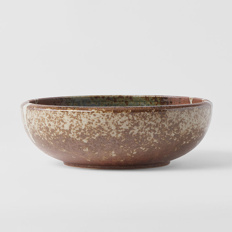 Bowl Thick Edge 24cm Striped Earth Glaze - Image 3