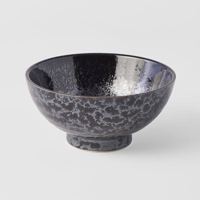 Udon Bowl 19.5cm Black Pearl Glaze - Image 1