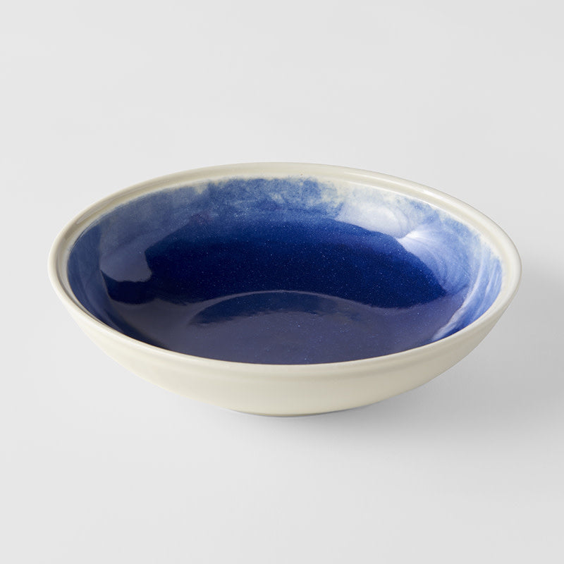 Pasta Bowl 21cm Ocean Blue Glaze - Image 1
