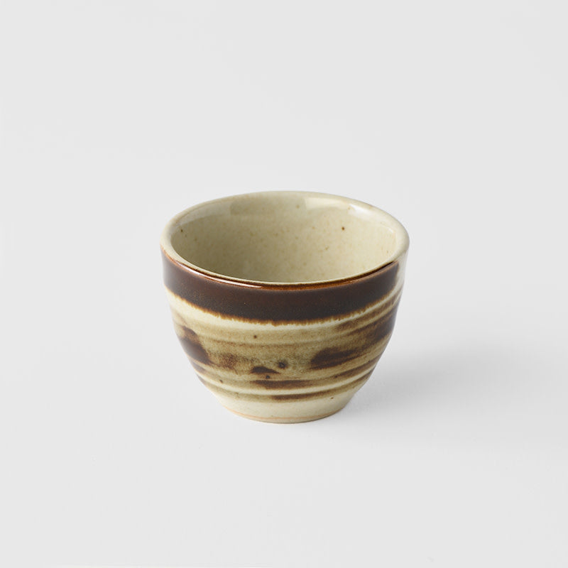 Sake Cup 4.3cm Wheat Glaze - Image 1
