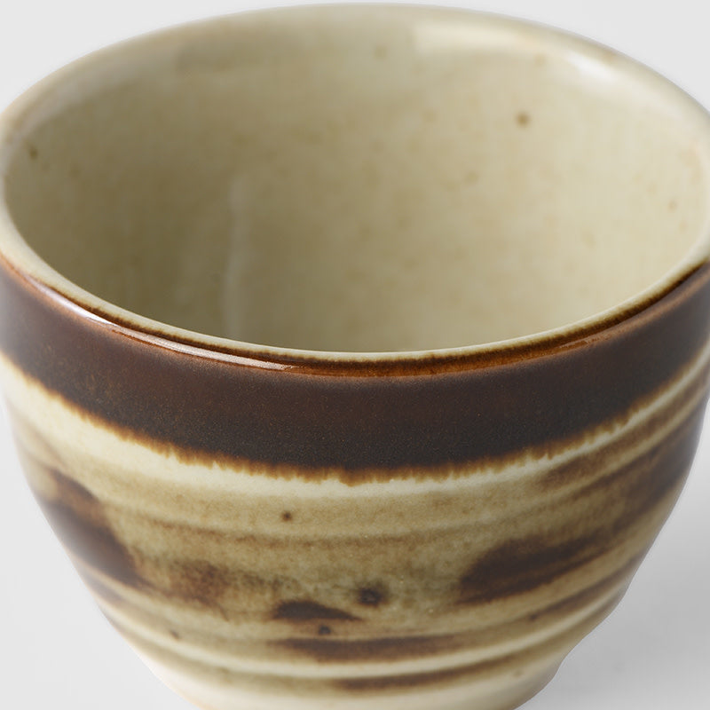 Sake Cup 4.3cm Wheat Glaze - Image 2