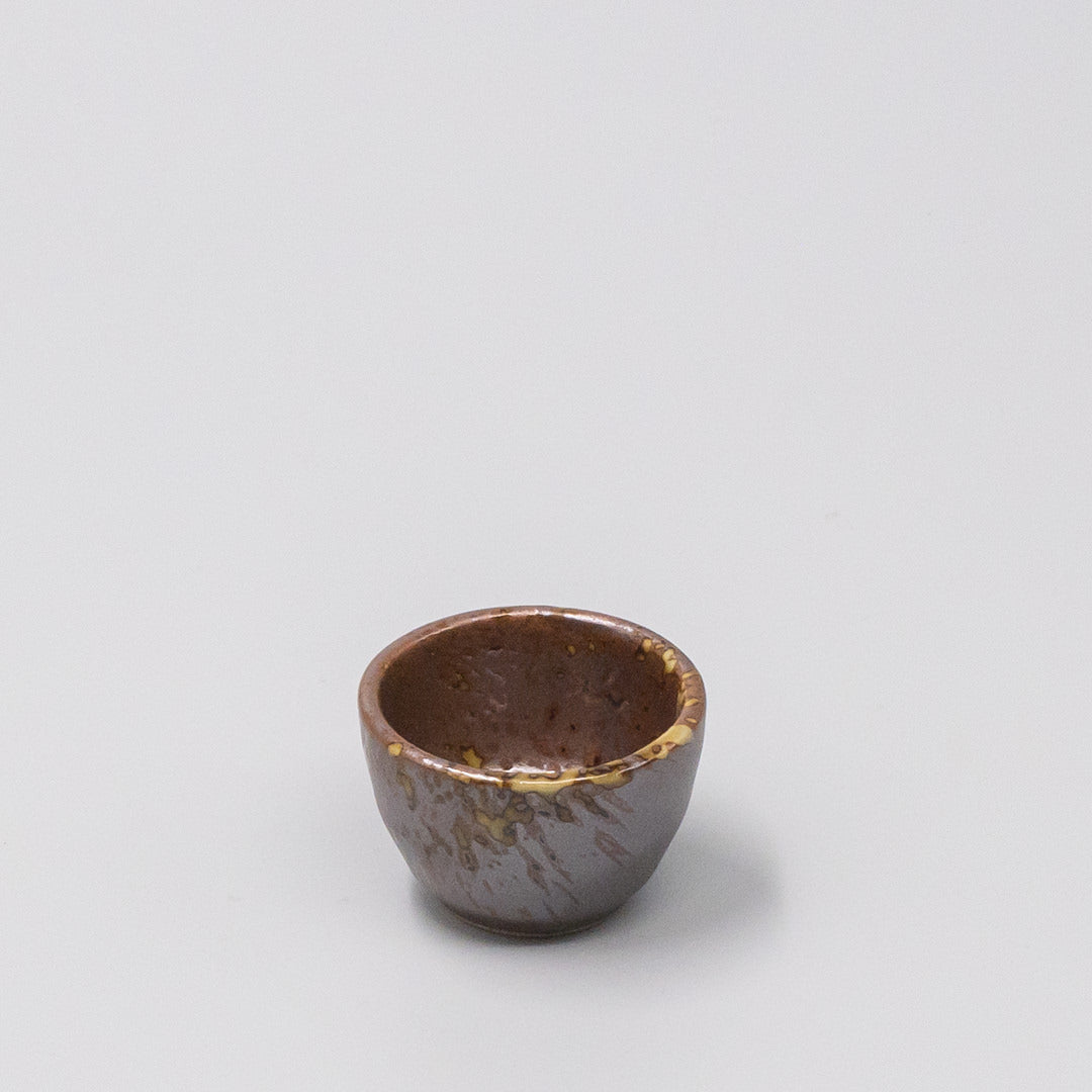 Sake Cup 30ml Brown blend Speckle Glaze - Image 1