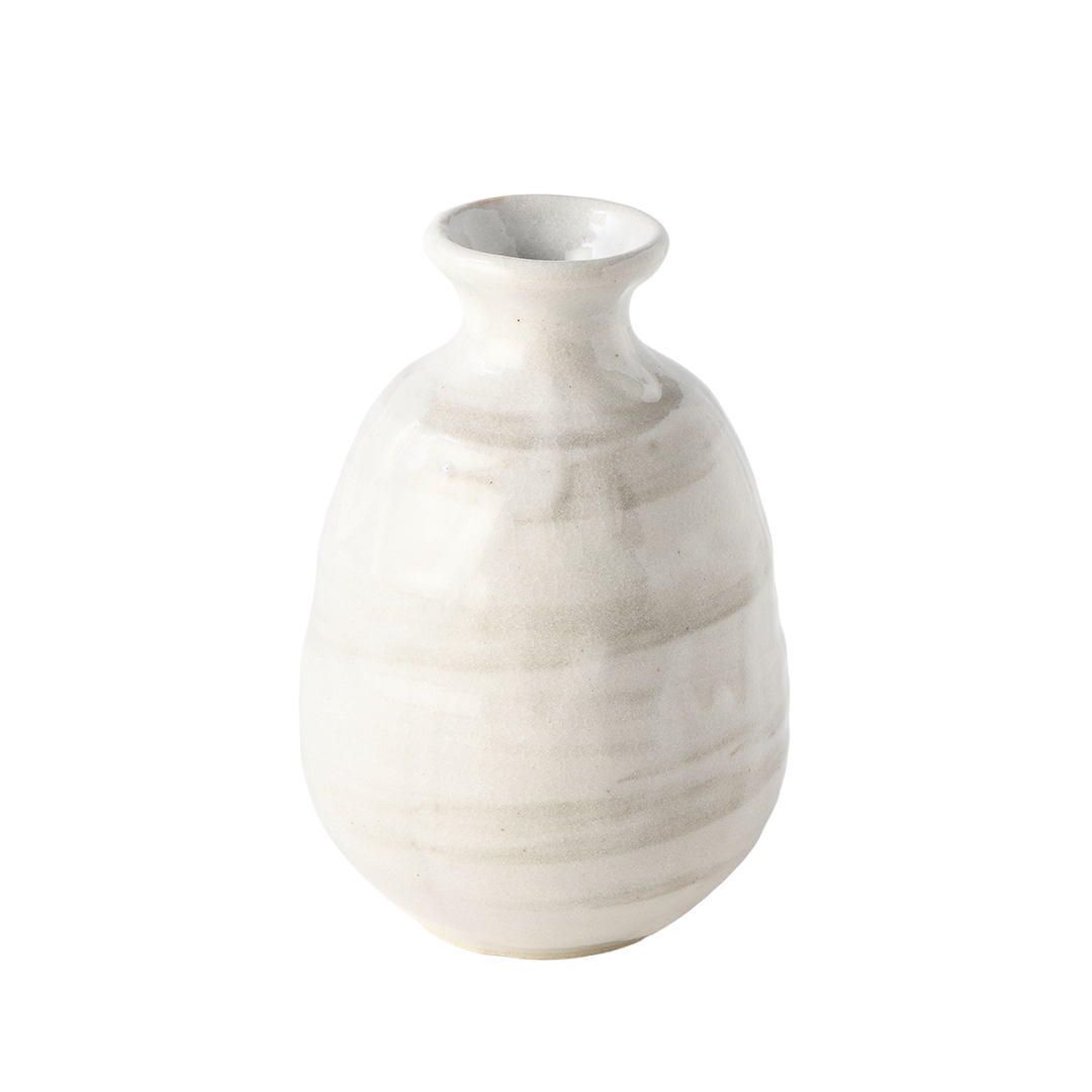 Sake Jug 300ml White Glaze - Image 1