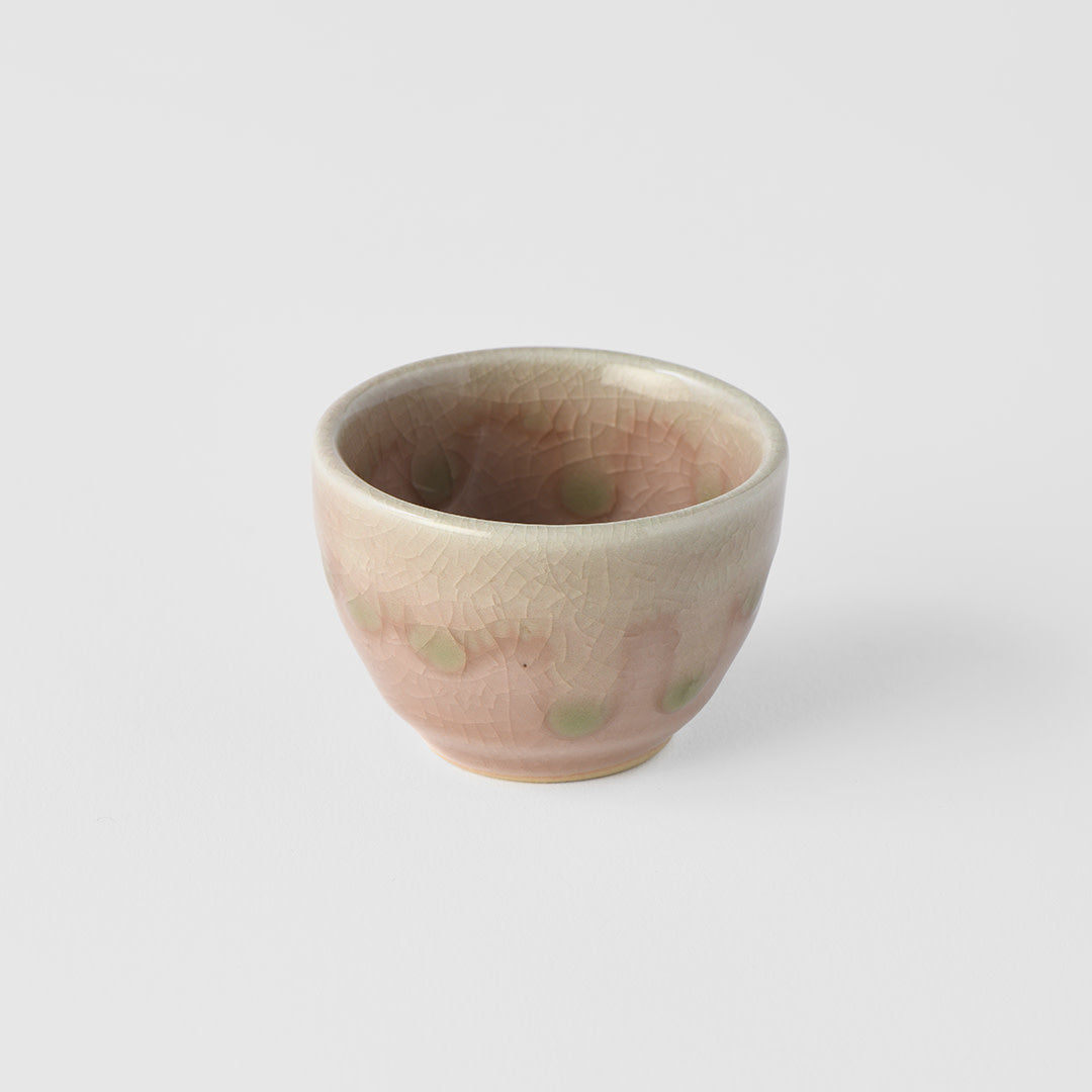 Sake Cup 30ml Blush Pink Glaze - Image 1