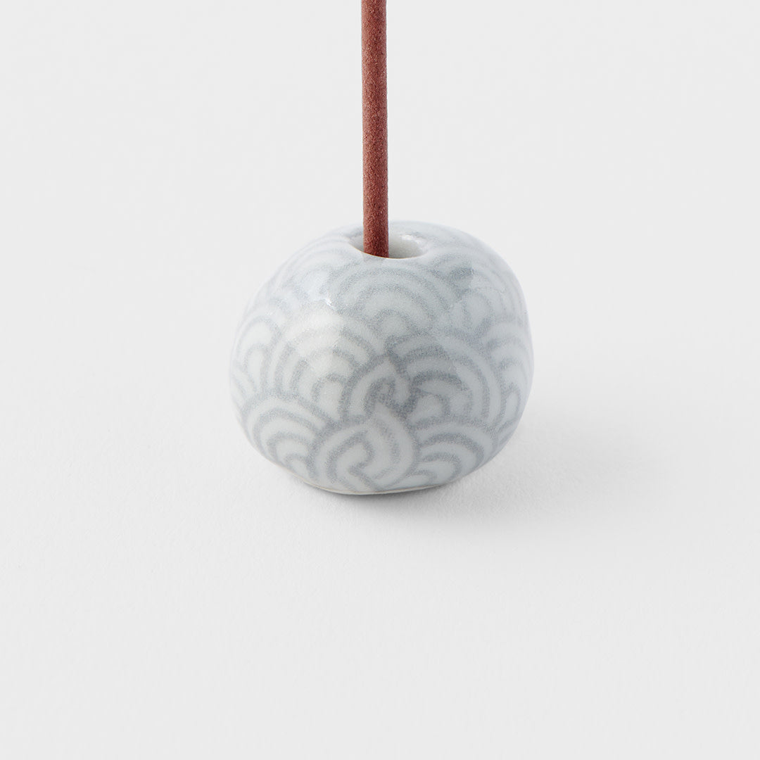 Incense Stand 2.3cm Grey Wave - Image 1