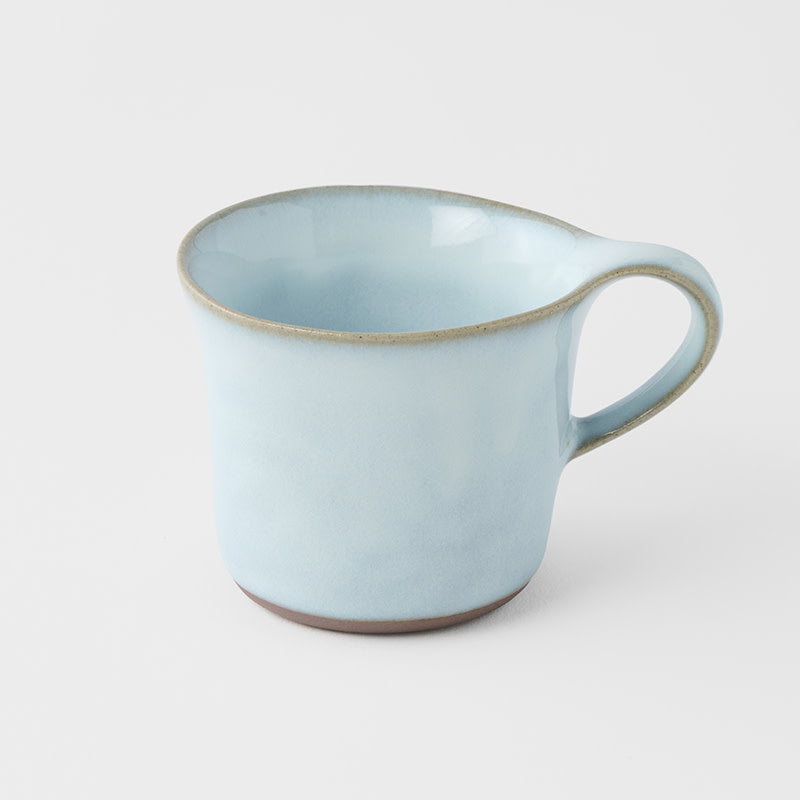Cup 130ml Swoop Ice Blue Glaze - Image 1