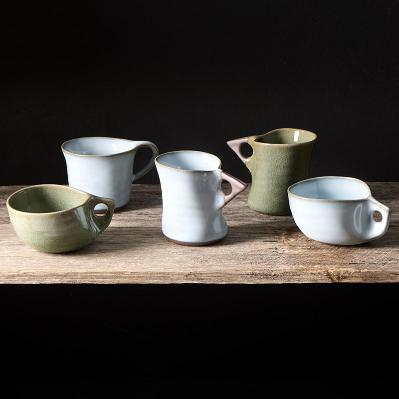 Cup 100ml Arc Green Glaze - Image 4