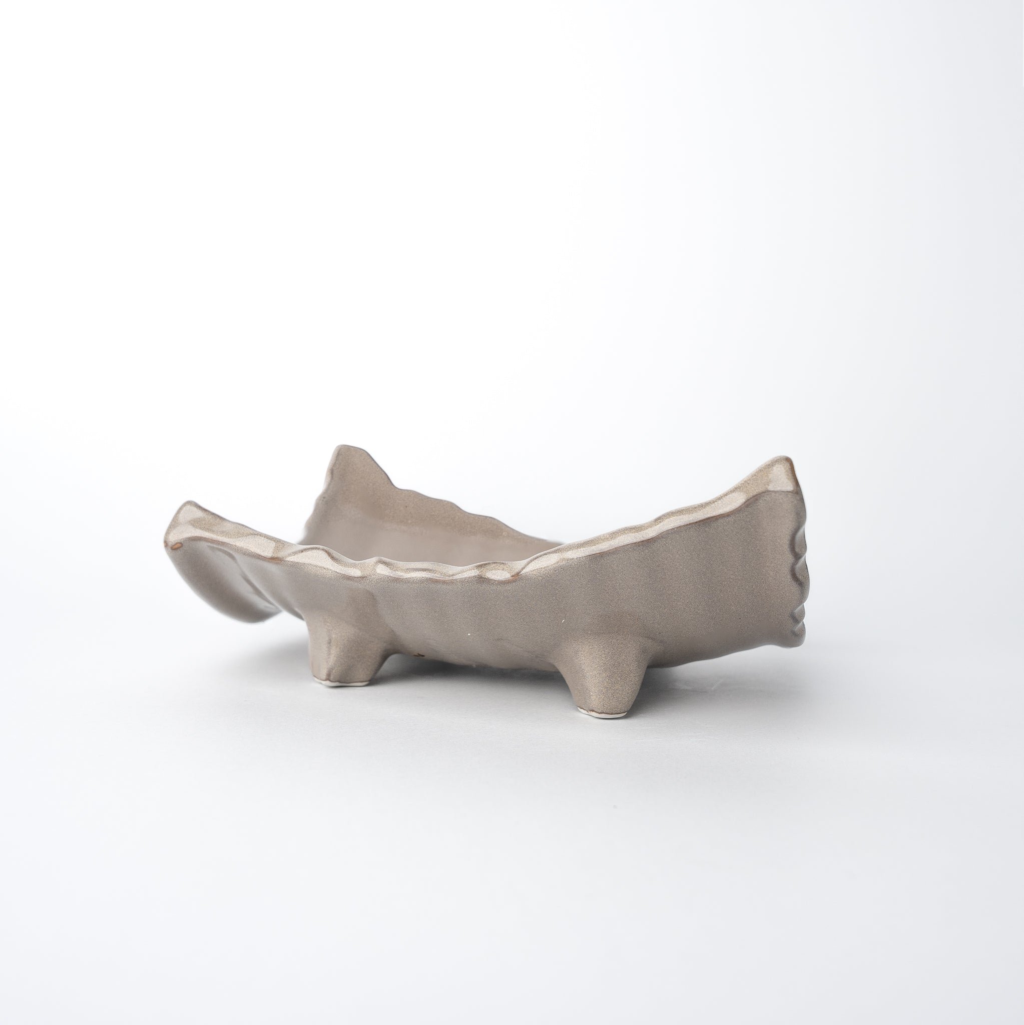 Sushi Plate Swept Side 26cm Dune Glaze - Image 1