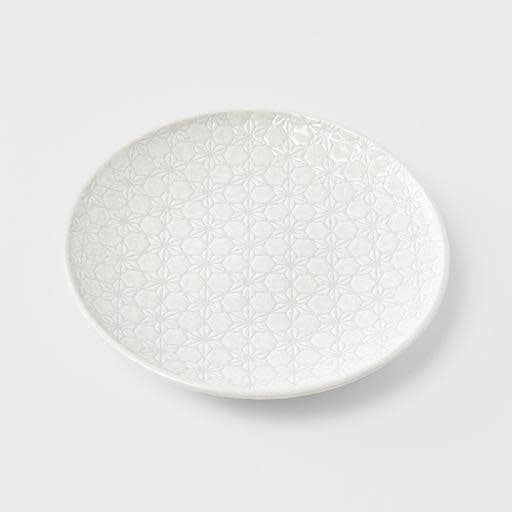 Side Plate 19.5cm White Star Glaze - Image 1