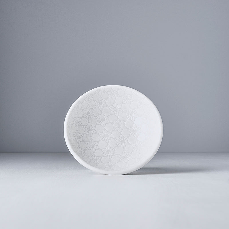 Tapas Bowl 13cm White Star Glaze - Image 2