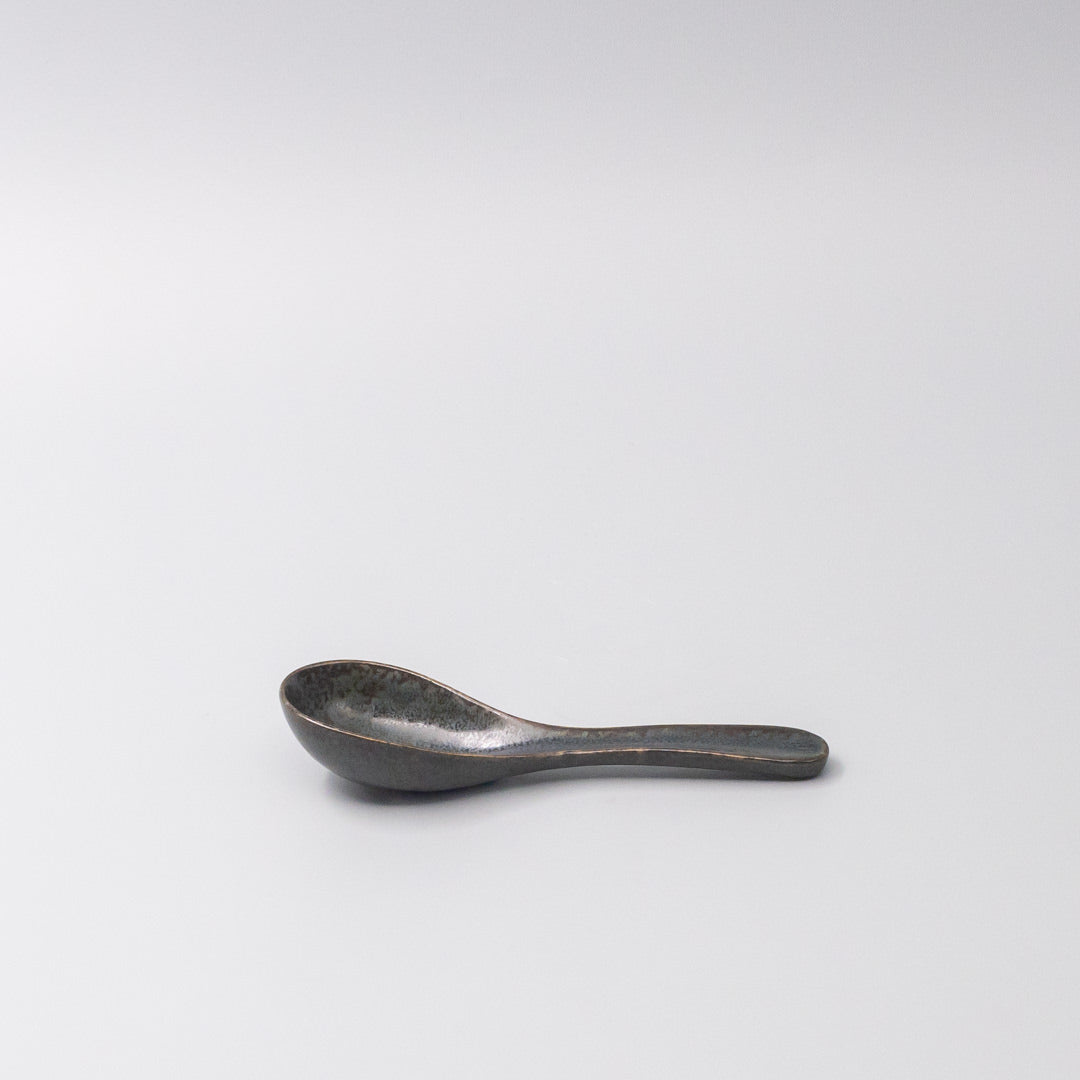 Spoon 16cm Dark Blue Glaze - Image 1