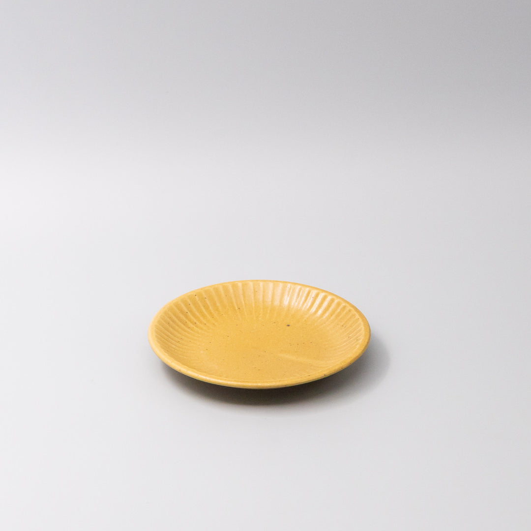 Plate 15.5cm Sunburst Turmeric Glaze - Image 1