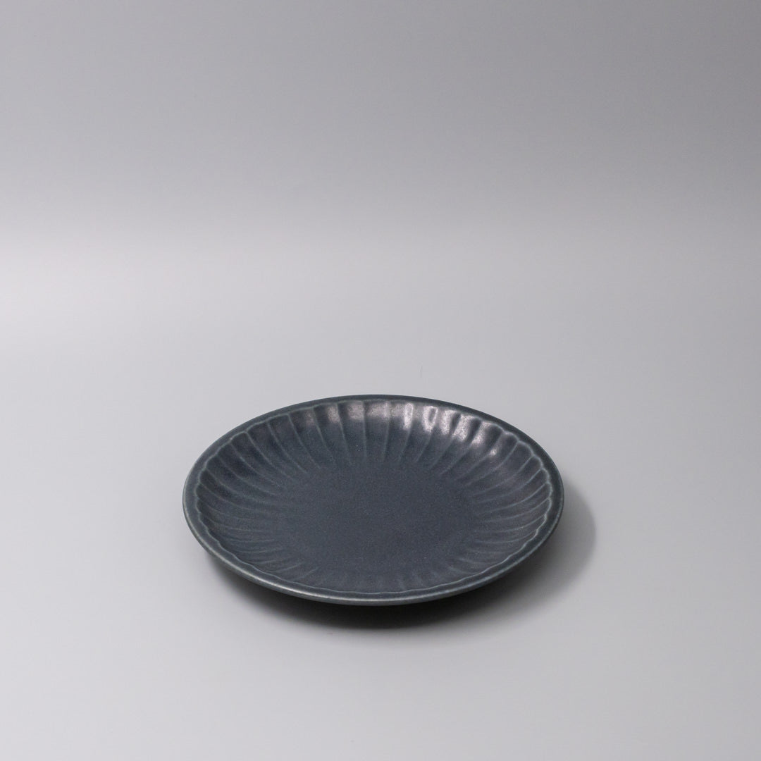 Plate 21.4cm Sunburst Navy Glaze - Image 1