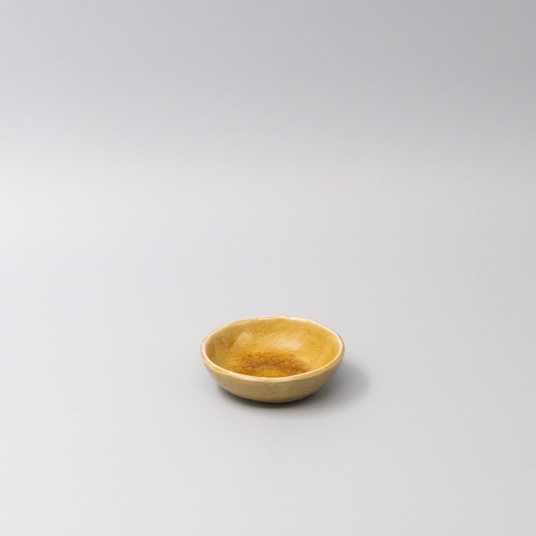 Sauce Dish 9cm Amane Amber Glaze - Image 1
