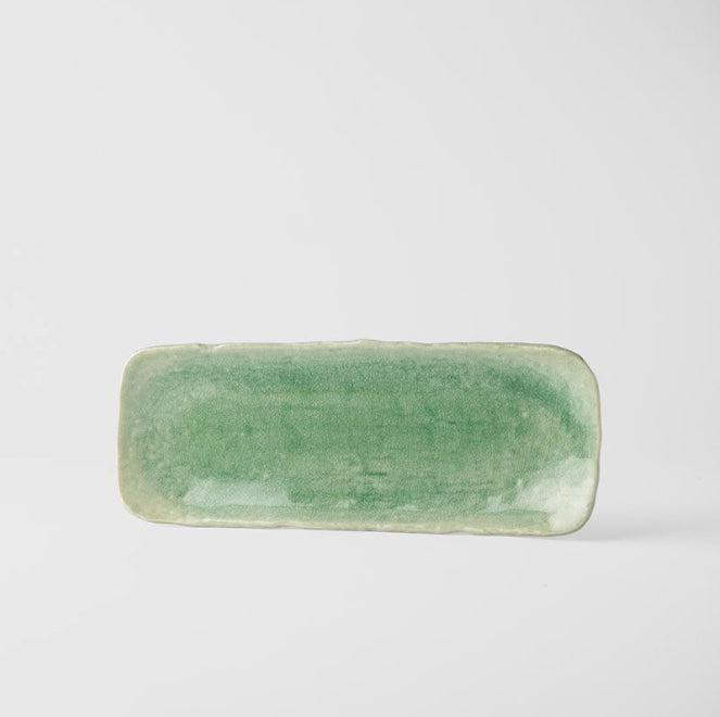 Plate Sashimi 31cm Amane Emerald Glaze - Image 3