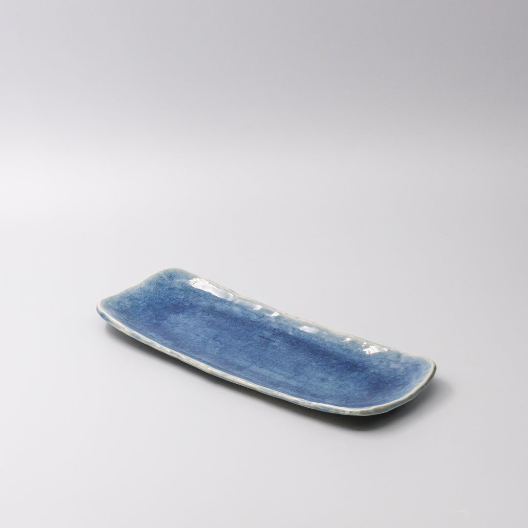 Plate Sashimi 31cm Amane Sapphire Glaze - Image 1