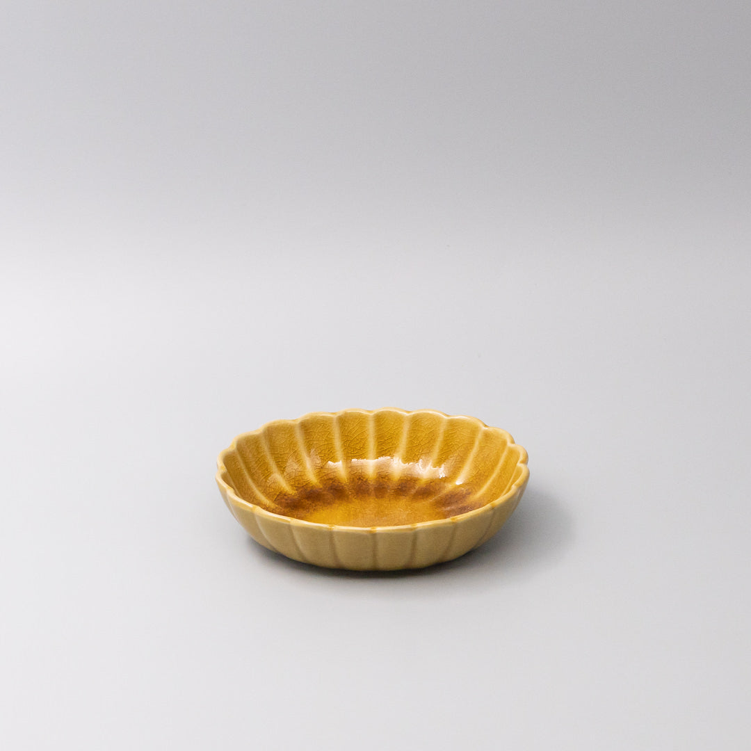 Bowl Oval 16cm Amane Amber Glaze - Image 1